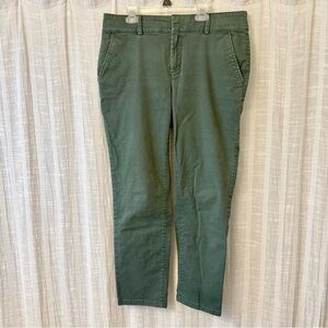 LOFT Olive Green Chino Pants 10